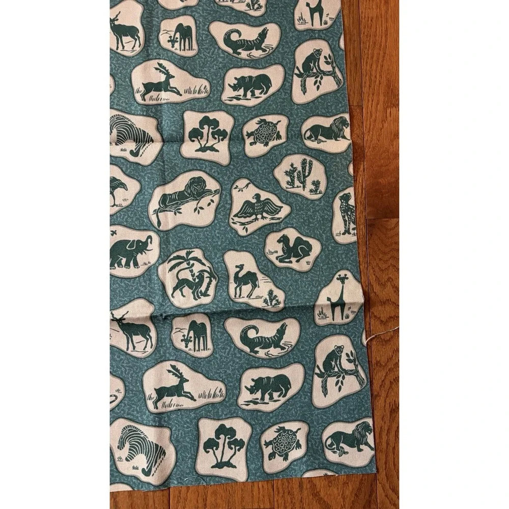 Bassett McNab Vintage Safari Animal Print Fabric Jungle Fever 37x45 W
